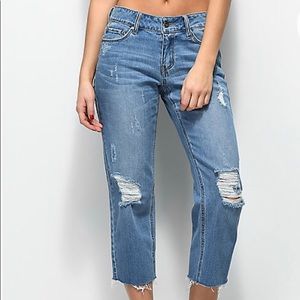 Straight cropped jeans